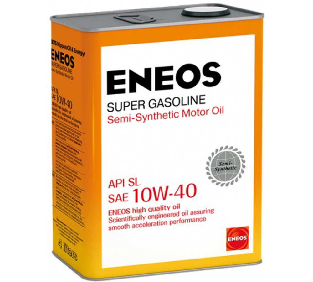 Масло моторное  полусинтетическое   Eneos Super Gasoline SL   10W40   4л