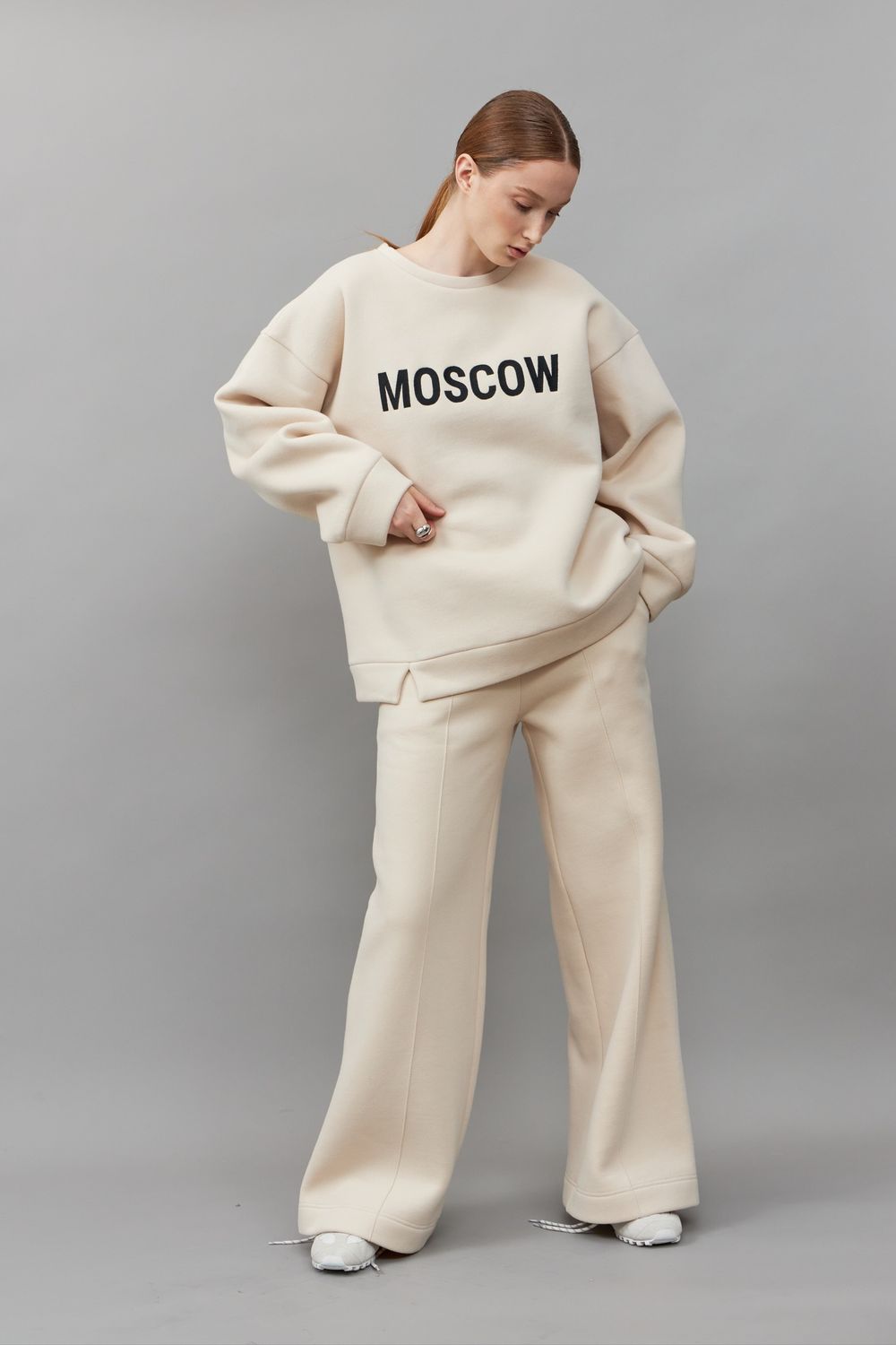 СВИТШОТ «MOSCOW» МОЛОЧНЫЙ