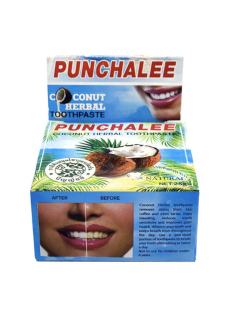 Растительная зубная паста Панчале с кокосом Coconut Herbal Toothpaste, ТМ Punchalee