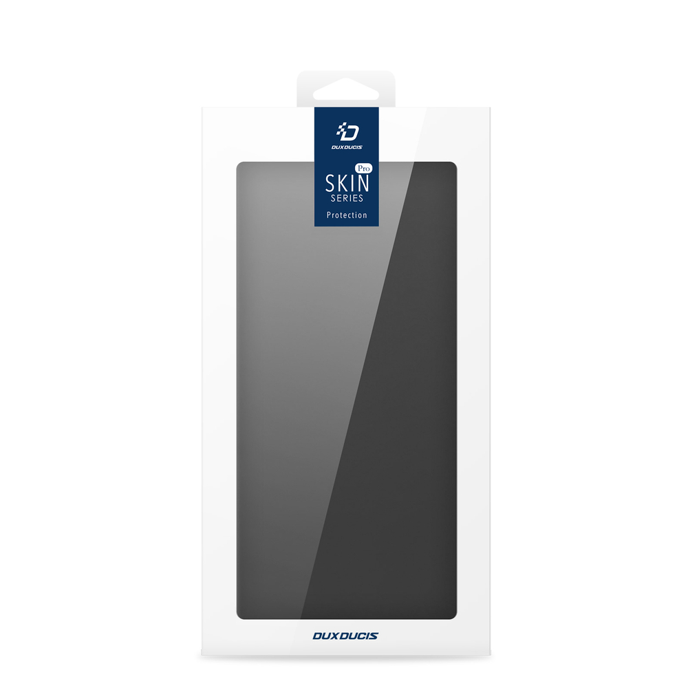 Чехол книжка из PU кожи черного цвета для Xiaomi Poco M7 Pro 5G, серия Skin Pro Series от Dux Ducis