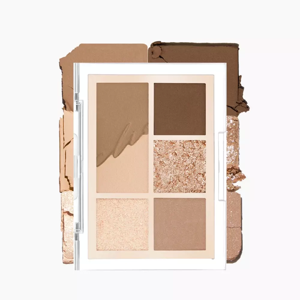 CLIO Компактная палетка теней для век 01 Mono Mood ( теплые нюдовые оттенки) pro eye pallete mini