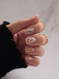 Lucky Rose Слайдеры наклейки для ногтей Foil 164