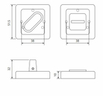Завертка сантехническая WC-2207 Code Deco