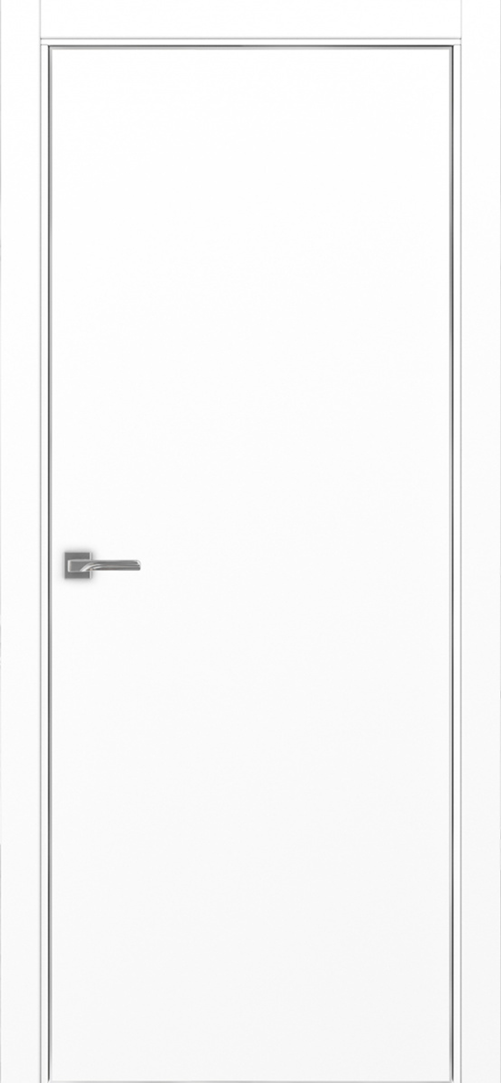 Межкомнатная дверь Optima Porte НЕАПОЛЬ 201 Алюминиевая кромка SC (матовое серебро) с 4-х сторон