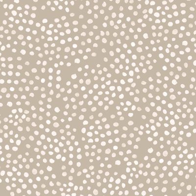 Abstract polka dots on beige background