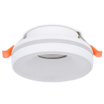 Светильник встраиваемый, GU10, D95xH38мм, IP20, белый, без лампы