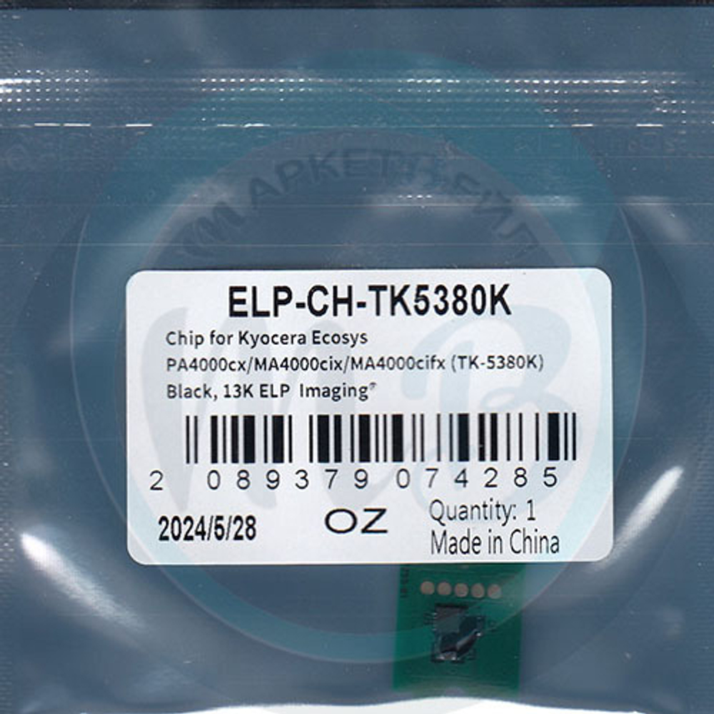 Чип для Kyocera Ecosys PA4000cx/MA4000cix/MA4000cifx (TK-5380K) Black, 13K ELP Imaging®