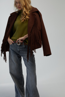 Куртка с бахромой