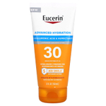 Eucerin, Advanced Hydration, легкий солнцезащитный лосьон, SPF 30, без отдушек, 150 мл (5 жидк. унц.)