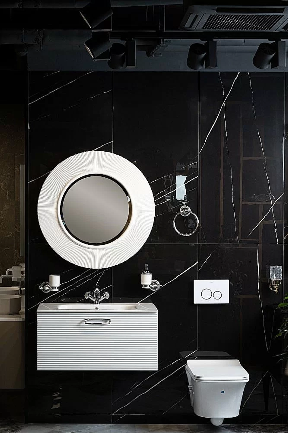 Зеркало Armadi Art SHINE 528-W light 82 белое