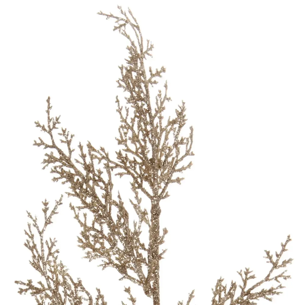 Ветка хвойная «Морозный иней» 50 см, Шампань