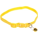 Ошейник с колокольчиком 1*19-32см «Zoo City-Горошек» микс цветов (минивложение 12шт)