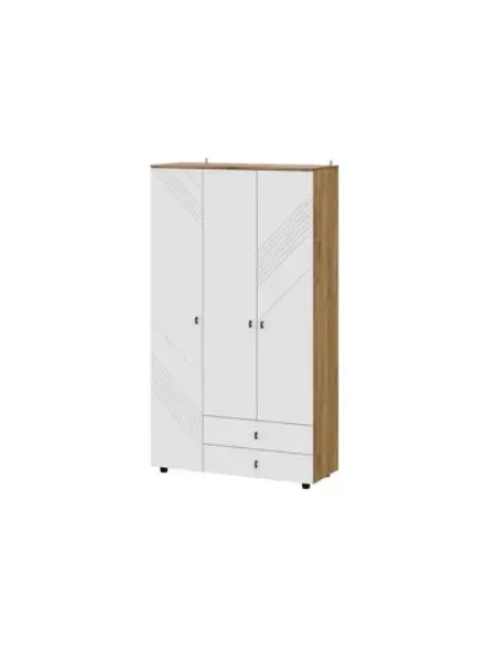 Шкаф для одежды распашной Белый 120х46х210 см