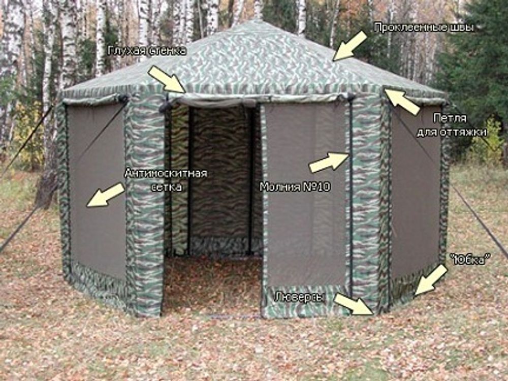 Шатер Митек "Пикник" Шестигранник