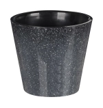 Горшок для цветов пластиковый 4л d-20см «Grenada» с дренажной вставкой гранит светло-серый