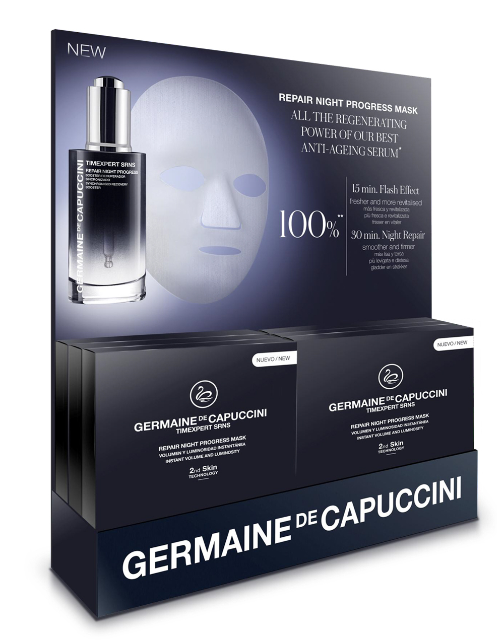 GERMAINE DE CAPUCCINI SRNS Repair Night Progress Mask Set