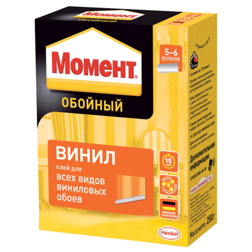 Клей для обоев Момент 3000886 Винил 200 гр. | Момент