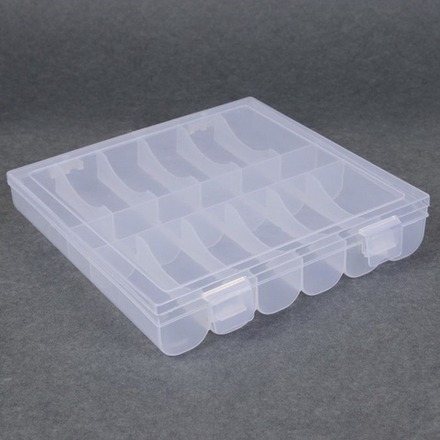 Контейнер для рукоделия, 18 отделений, 20 × 19,5 × 3,5 см