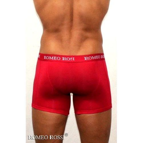 Мужские трусы боксеры удлиненные c резинкой Romeo Rossi красные RR7001-08