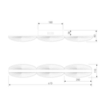 Настенный светодиодный светильник 303070 LED