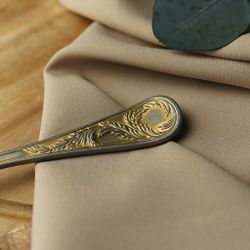 Ложка столовая 20,2 см матовая с золотом   P.L. Proff Cuisine [12]