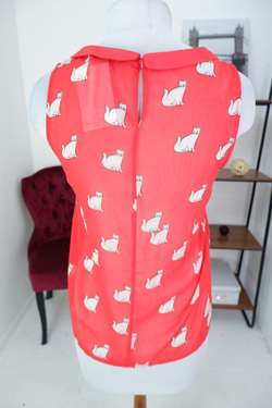 Блузка ZARA с забавным принтом 44 размер