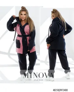 Костюм 2408-темно-синий-фреза Minova