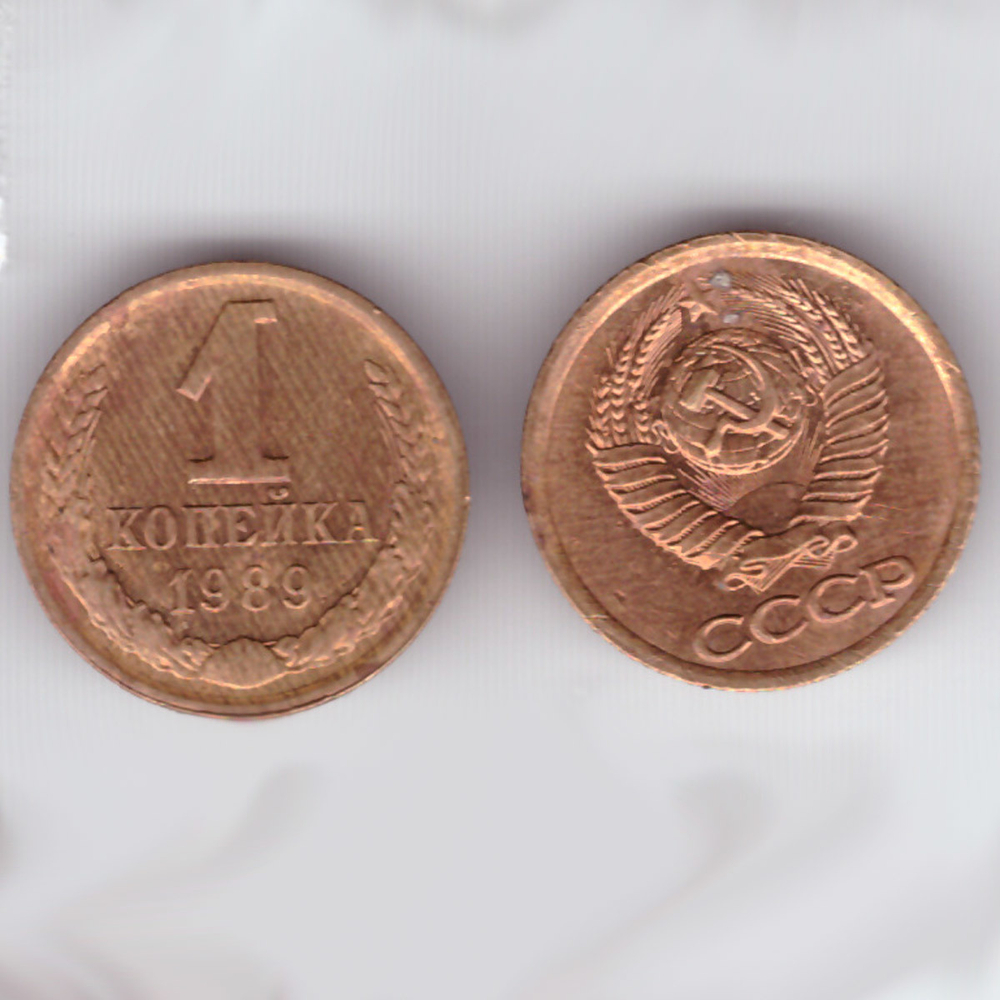1 копейка 1989 год F