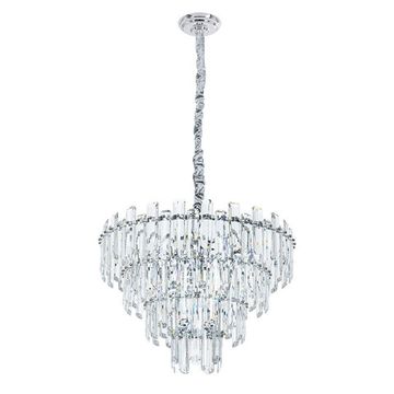 Подвесная хрустальная люстра 8*Е14 3511/02 LM-8 хром Rosie Divinare