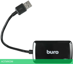 USB-хаб Buro BU-HUB4-U3.0-S черный