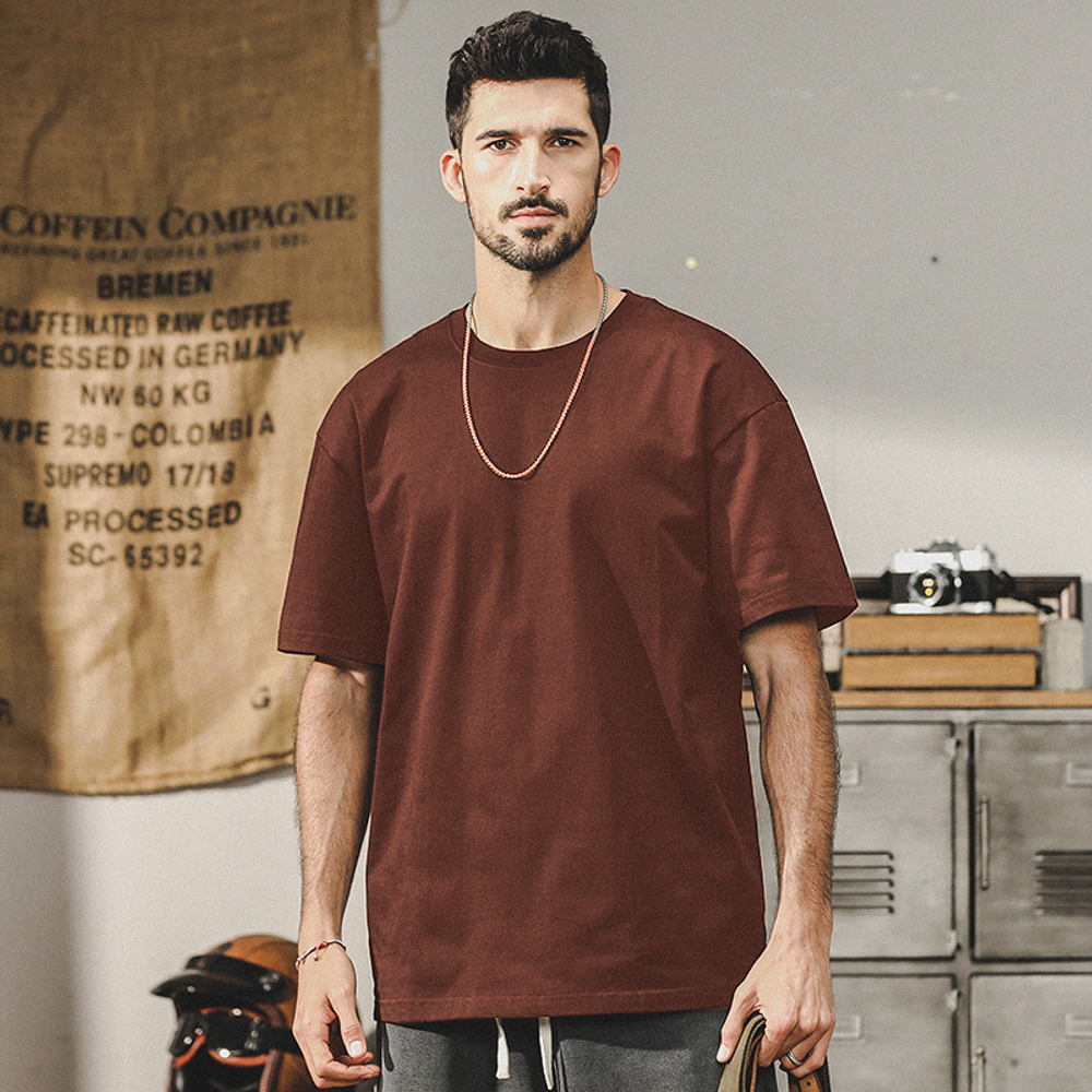 Футболка мужская короткий рукав ,круглый ворот,гладкий хлопок 250 г .