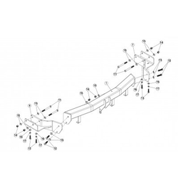 Фаркоп Westfalia 345068600001 Kia Sorento 2009-2012(паспорт и сертификат в комплекте)(без электрики)