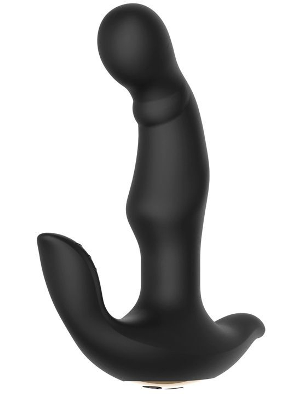 Черный вибратор Charles II - 16,5 см. (Цвет: черный)