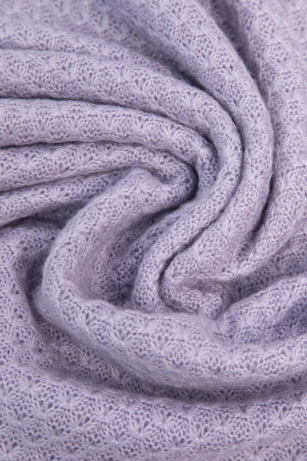 Вязаный палантин (пыльно-сиреневый) ВП01-1М LT Collection