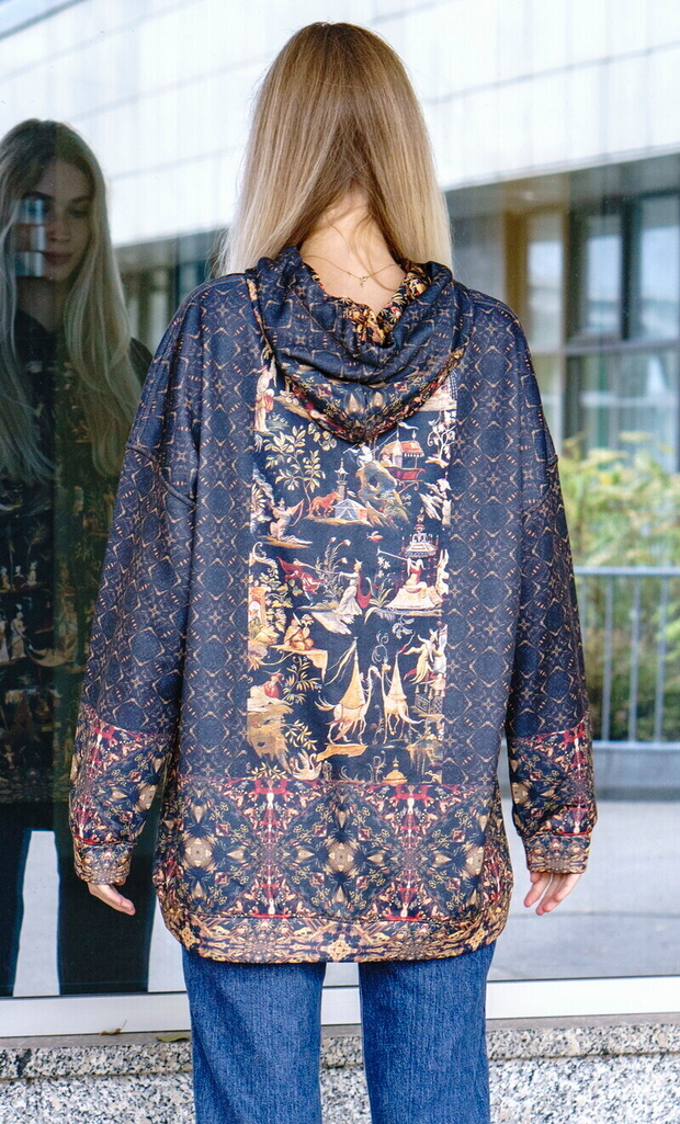 Худи "Китайский гротеск", по мотивам фрагмента шпалеры фламандского мастера Judocus de Vos