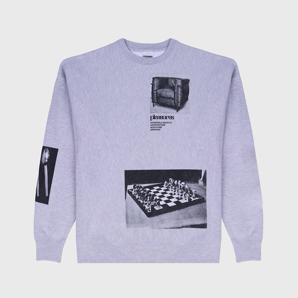 Свитшот Pleasures Deco Premium Grey