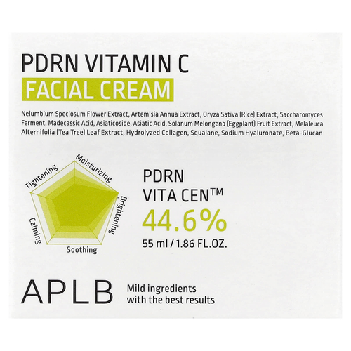 APLB, PDRN, крем для лица с витамином C, 55 мл (1,86 жидк. Унции)