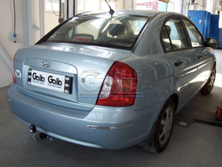 Фаркоп оцинкованный Galia H071A для Hyundai Accent 2006-2010(паспорт и сертификат в комплекте)(без электрики)