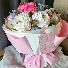 Букет из зефира «Пионы большой» / 28-30 см Букет из зефира «Пионы большой» / 28-30 см