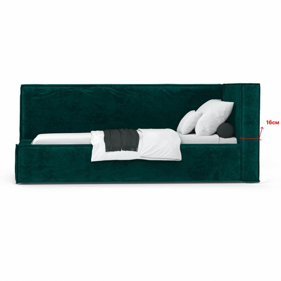 Кровать Bever ПРАВАЯ 120 с подъемным механизмом Nebby 626