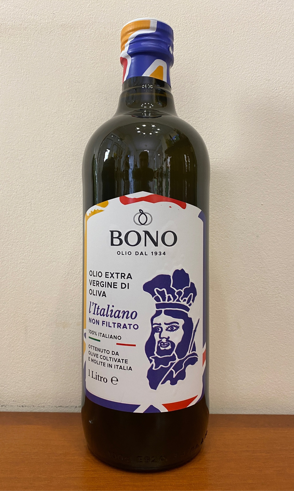 Оливковое масло нефильтрованное BONO 1л, Италия, Сицилия
