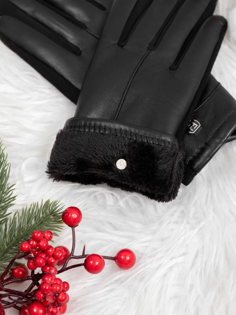 перчатки кожаные зимние теплые с подкладкой