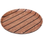 Поднос пластиковый «WOOD» 35см черная полоса