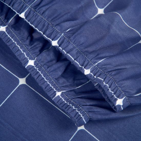 Простыня на резинке Айжан, 160x200х30, полисатин DOMTEKC