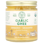 Pure Indian Foods, Органическое топленое масло с чесноком, выращенным на травах, 220 г (7,8 унции)