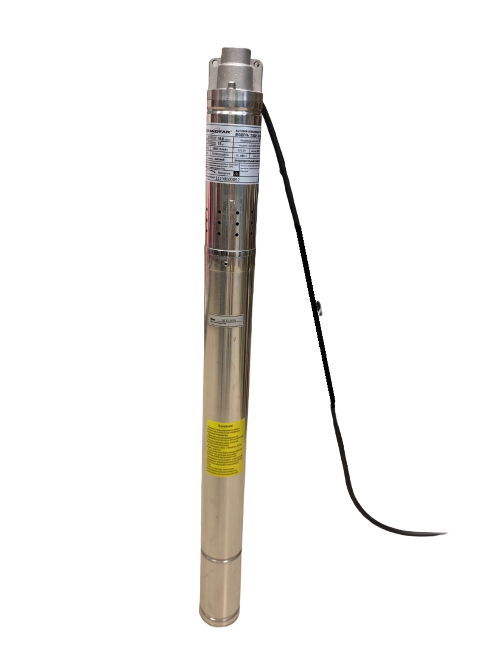 Насос винтовой (шнековый) погружной Grandfar 2QGD1-50-0.37 (диаметр насоса 50мм)