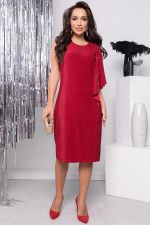 Платье "Несравненная" (бордо) П7679 LT Collection