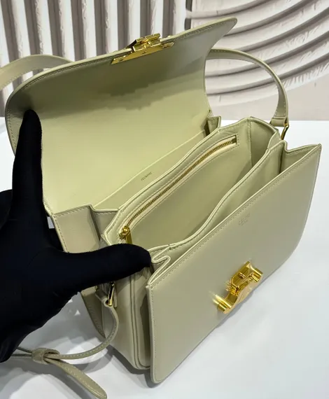 Сумки CELINE CLASSIQUE TRIOMPHE из блестящей кожи