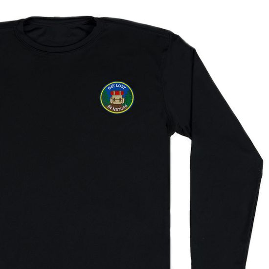 Нашивка термоаппликация на одежду и на рюкзак. Get lost in nature, Путешествия