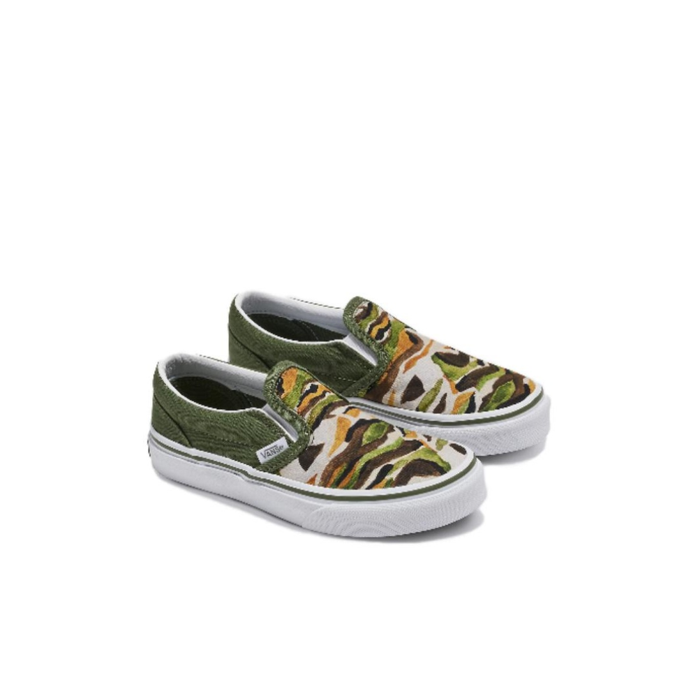 Детские слипоны Vans Classic Slip-On 'Camo Green' VN0A5KXMBGK